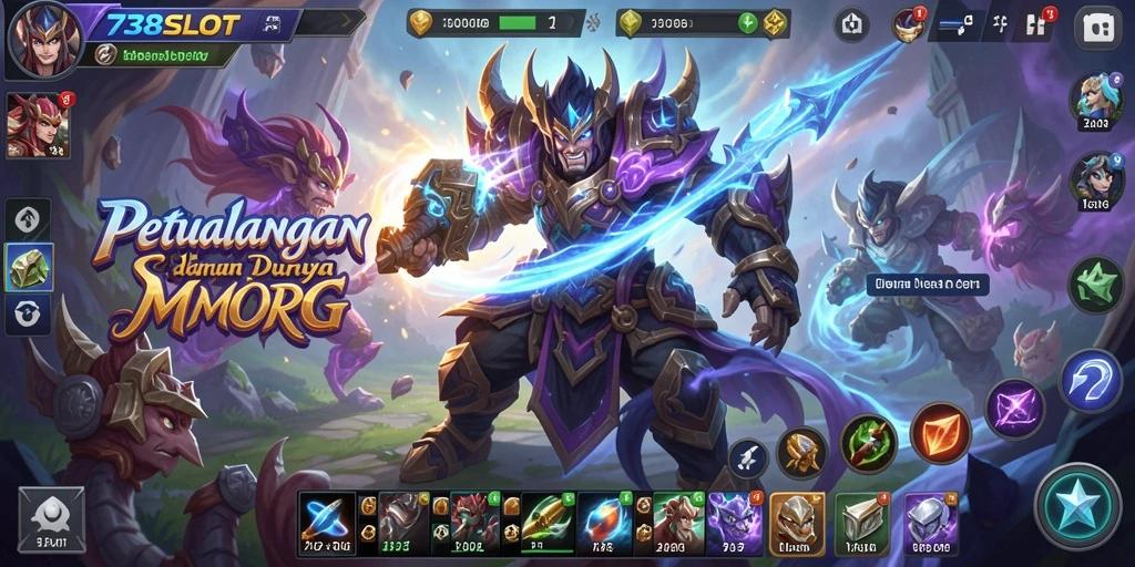 Tampilan gameplay menarik di dunia fantasi 738SLOT.