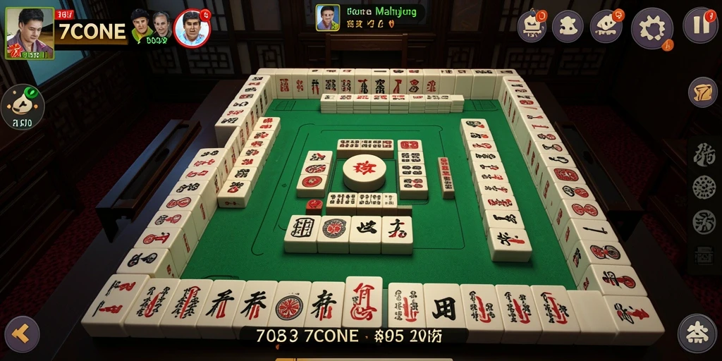 Screenshot layar utama gameplay Mahjong yang seru di 7CONE.