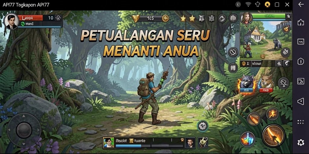 Tampilan menarik dari gameplay seru API77 yang penuh tantangan.