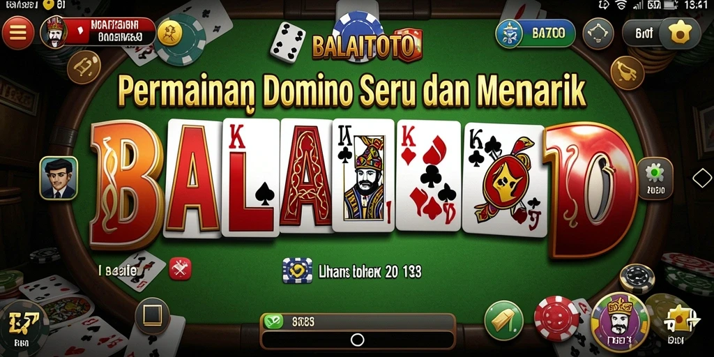 Tampilan gameplay domino seru dan mengasyikkan di BALAITOTO.