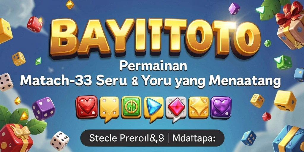 Screenshot gameplay BAYITOTO yang menampilkan aksi Match-3 yang seru.