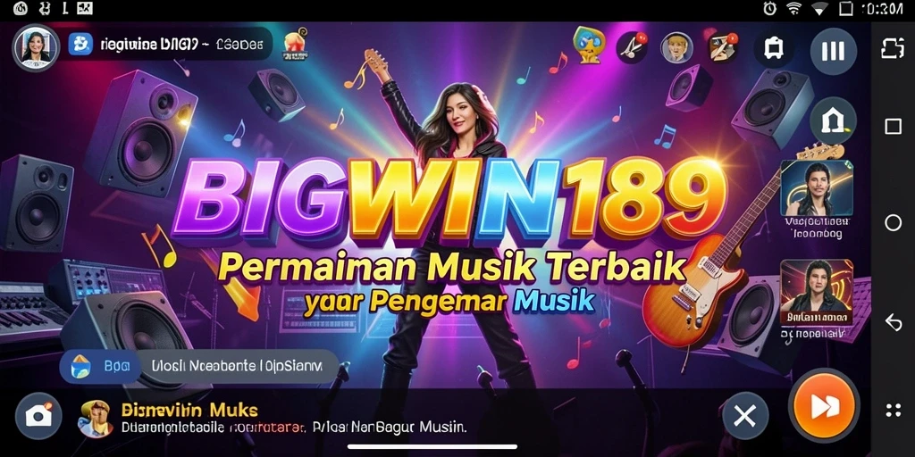 Tampilan gameplay <strong>BIGWIN189</strong> dengan musik yang mengesankan dan interaksi yang seru.
