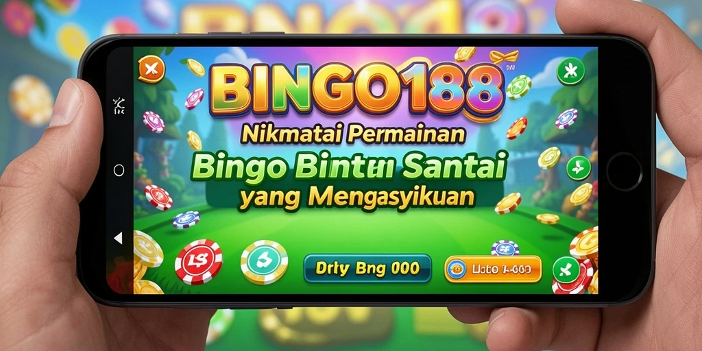 Gambaran gameplay BINGO188 yang menyenangkan dengan suasana bingo yang ceria.