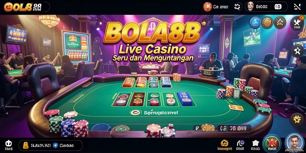 Tampilan gameplay Live Casino yang menarik di BOLA88.