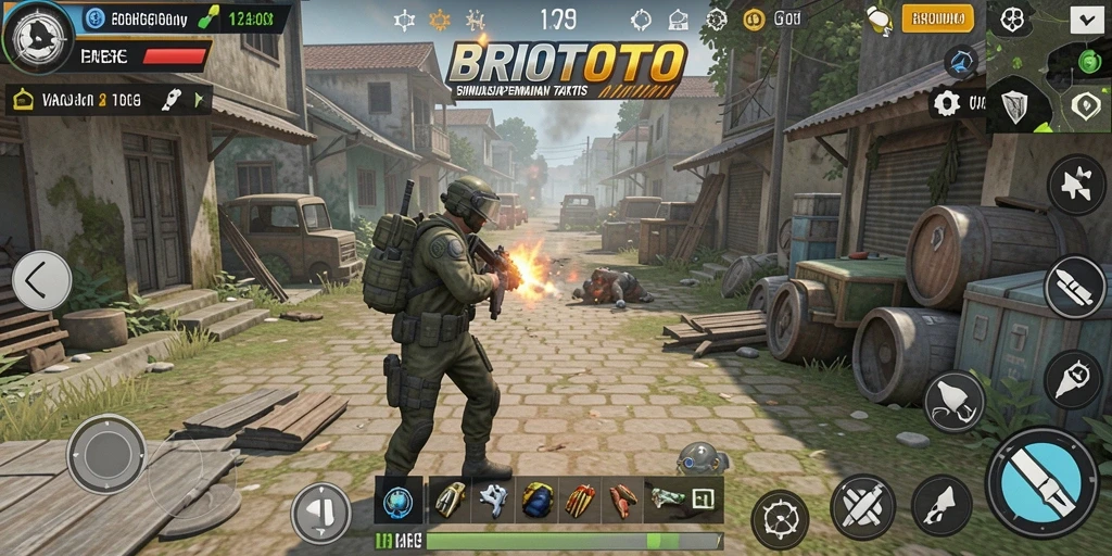 Tampilan gameplay BRIOTOTO yang menarik dan penuh warna.