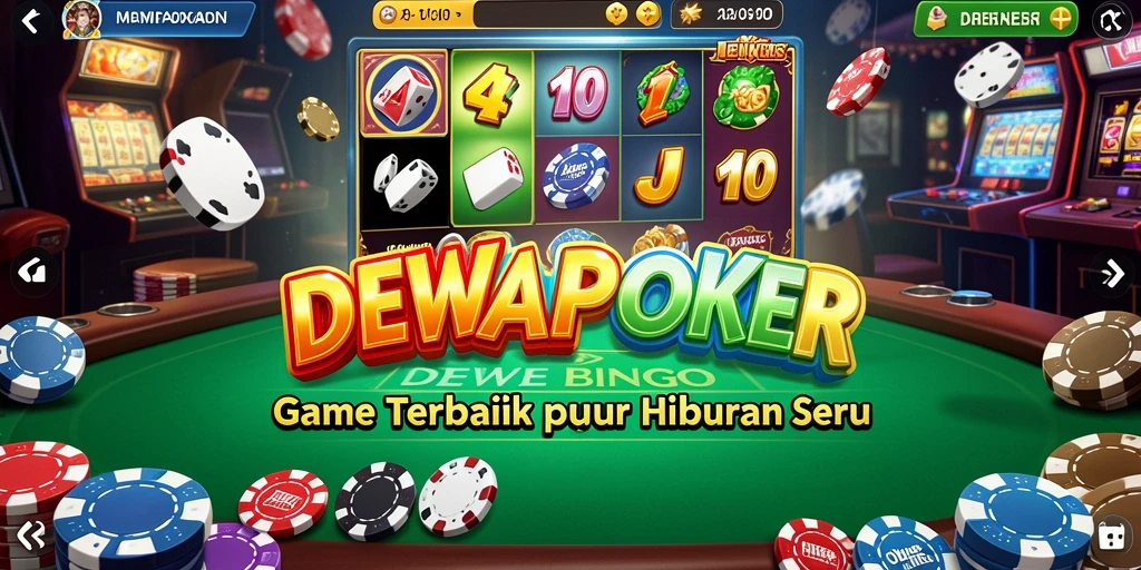 Tampilan gameplay menegangkan di DEWAPOKER dengan semangat Bingo.