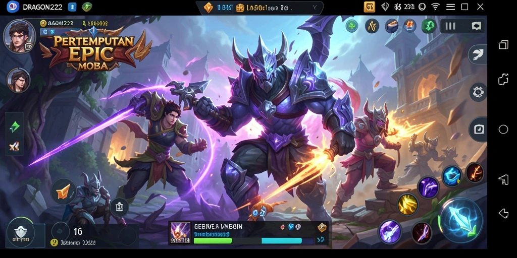 Tangkapan layar dari gameplay <strong>DRAGON222</strong> menampilkan aksi pertempuran mendebarkan.