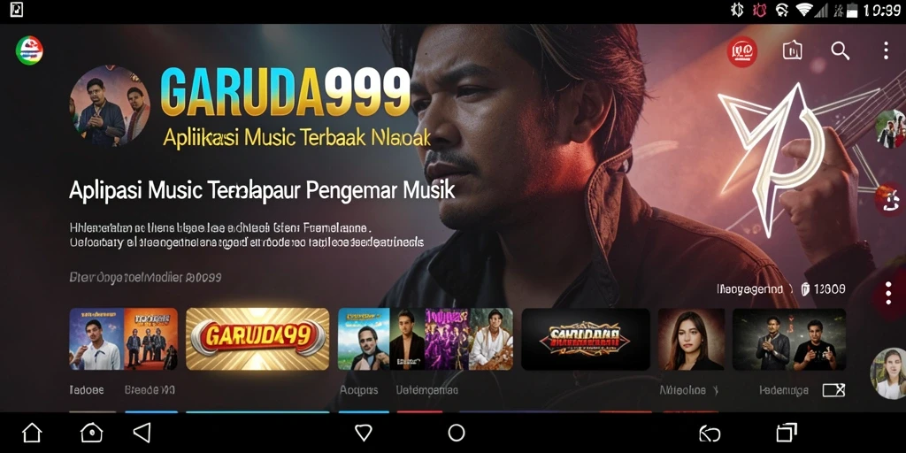 Tampilan gameplay GARUDA999 yang penuh interaksi musik.