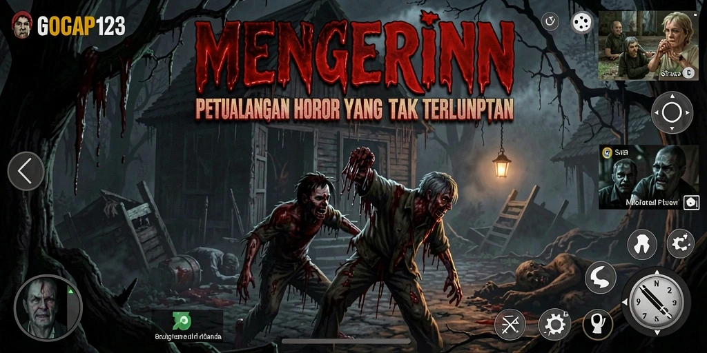 Tangkapan layar GOCAP123 menampilkan gameplay yang menegangkan dan atmosfer horor yang kental.