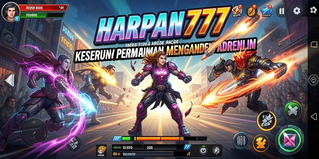 Tangkapan layar utama HARAPAN777 menunjukkan aksi gameplay seru dan penuh warna.