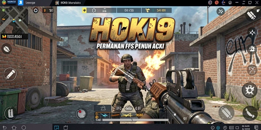 Tampilan gameplay HOKI9 dengan aksi tembak-menembak yang seru.