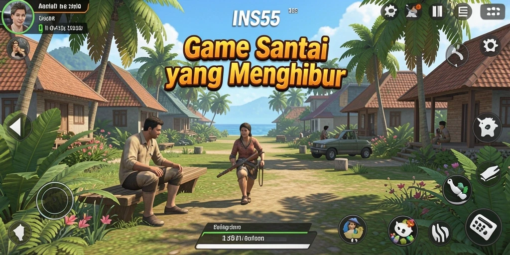 Gameplay INS55 yang menyenangkan dan penuh warna.
