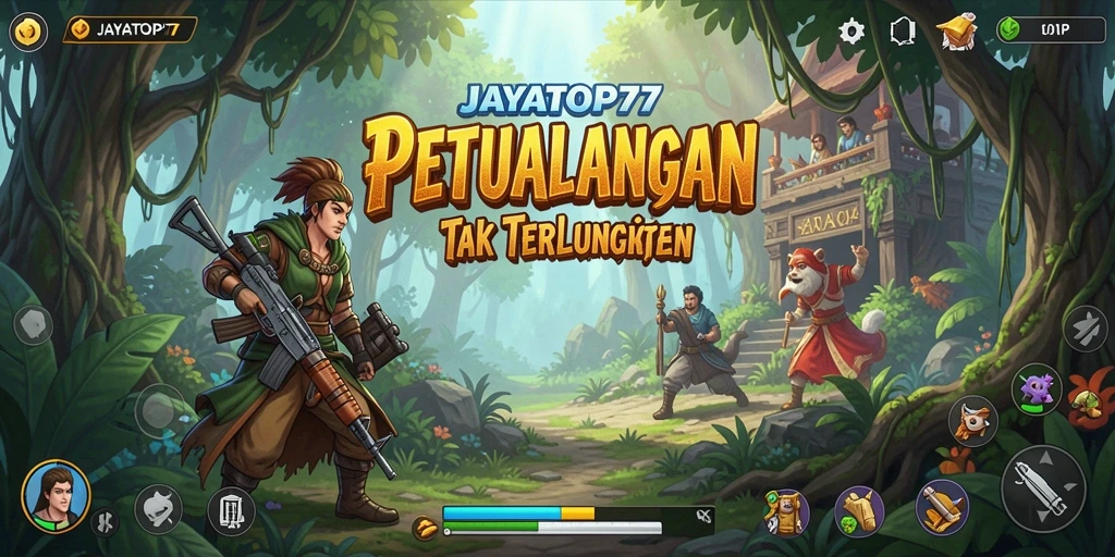 Screenshot gameplay JAYATOP77 menampilkan karakter dalam petualangan seru.