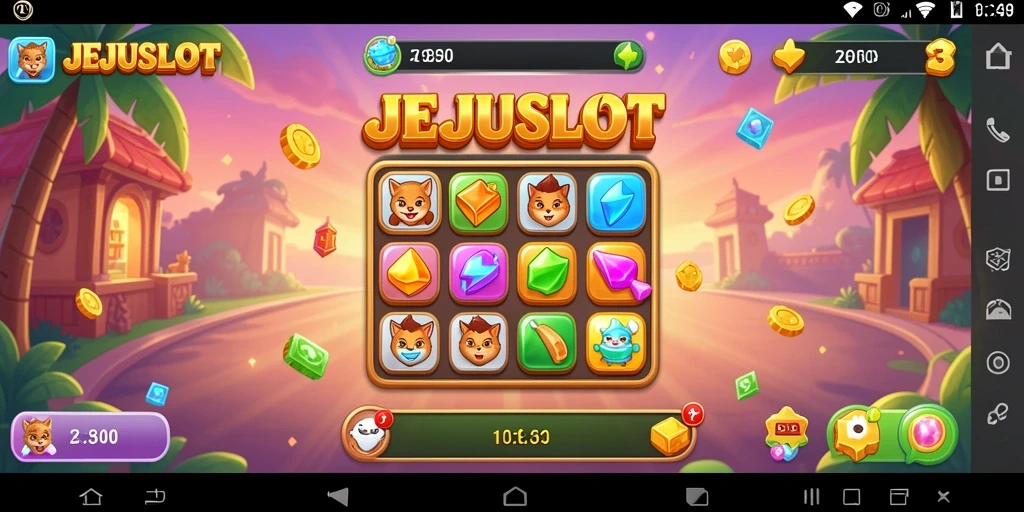 Gameplay seru dan menantang dalam JEJUSLOT untuk penggemar Match-3.