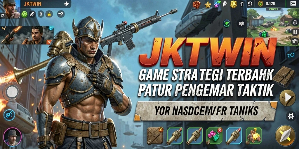 Tampilan gameplay menarik dari JKTWIN yang menonjolkan elemen strategi.