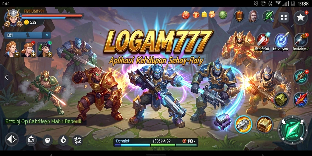 Tampilan antarmuka LOGAM777 yang menarik dan mudah digunakan.