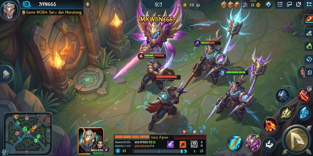 Screenshot gameplay MKWIN666 yang epik dan penuh aksi.