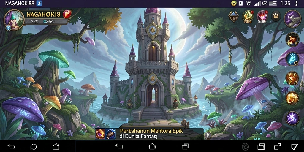 Tampilan menawan dari gameplay NAGAHOKI88 dalam aksi Tower Defense.