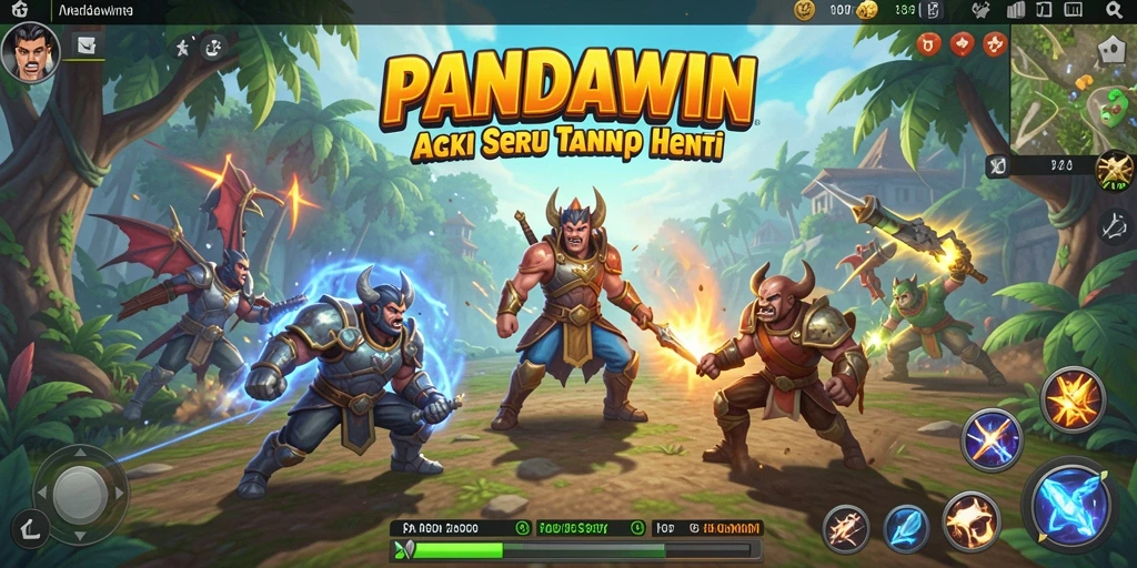 Tampilan gameplay seru dalam PANDAWIN yang menguji keterampilan pemain.