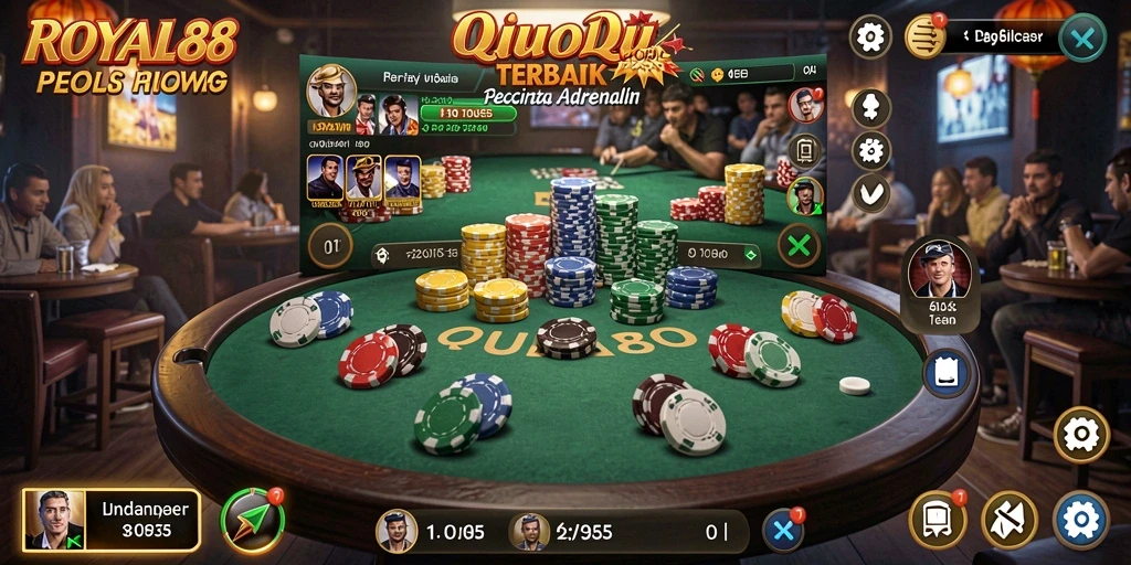 Tampilan gameplay QiuQiu yang penuh aksi dan seru.