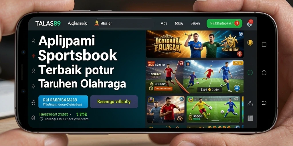 Tampilan utama TALAS89 dengan berbagai opsi taruhan olahraga.